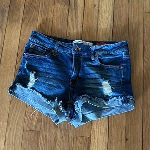 Juniors distressed celebrity pink shorts size 5